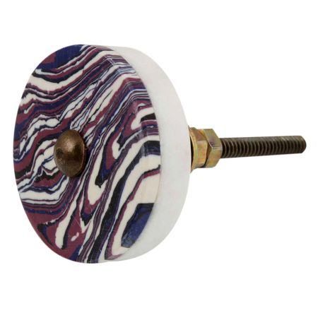 Purple Texture Stone Cabinet knob